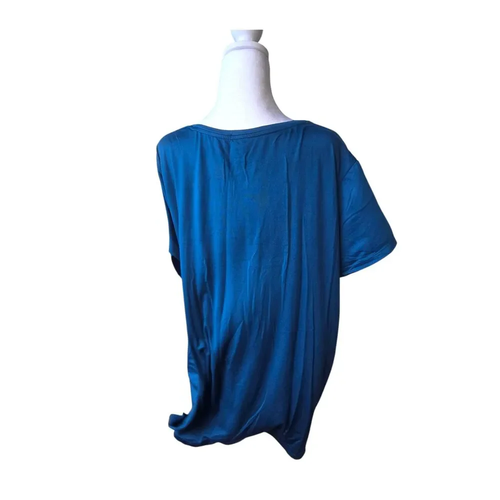 Secret Treasures Women's Size XL (16/18) Dark Turquoise Pajama Shirt
